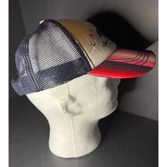 Billabong California Love Bear Trucker Hat Adjustable Snapback Mesh Vented - Picture 4 of 6